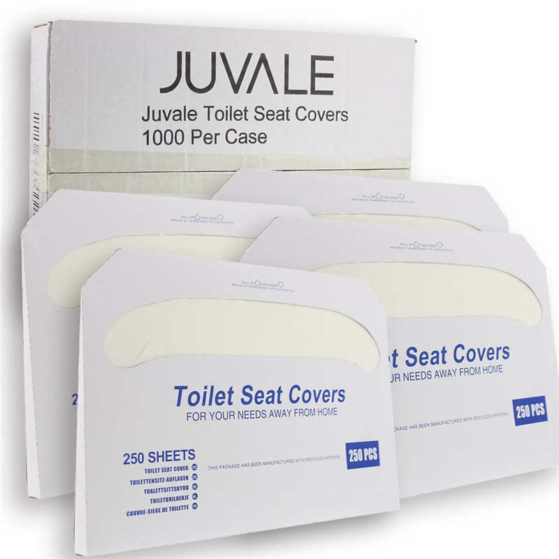 250 sheets/pack 1/2 toilet seat cover disposable commercial toilet seat covers