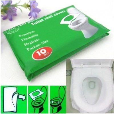 1pack 10pcs disposable hygienic sterilized toilet seat paper cover