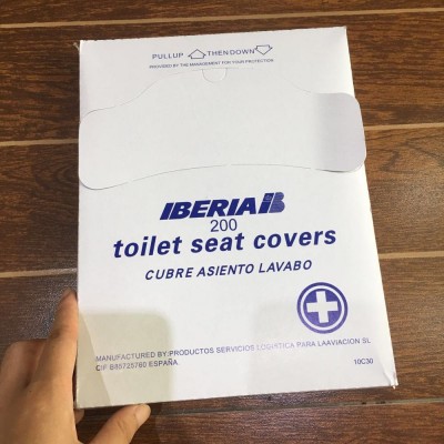 1/4 Fold Disposable Paper Toilet Seat Cover Hygienic Protection Flushable Cover